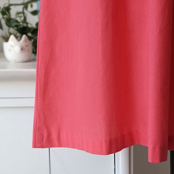 vintage 60s style pink button up shirt dress - Picture 7 of 13